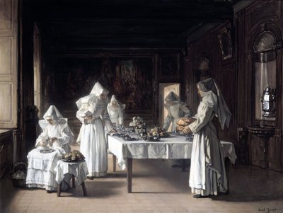 Almuerzo en el Hospicio de Beaune de Joseph Bail
