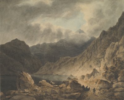 Tormenta sobre un lago, 1800-1811 de Joseph Barber.