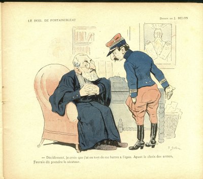 ilustración del Álbum de los Intransigentes: El año 1900 (impresión) de Joseph Belon
