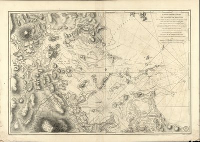 Un mapa especial del puerto de Boston que muestra las sondas, los bancos de arena, las rocas, los amais y otras direcciones útiles para la navegación. de Joseph Bernard; Des Barres Chabert