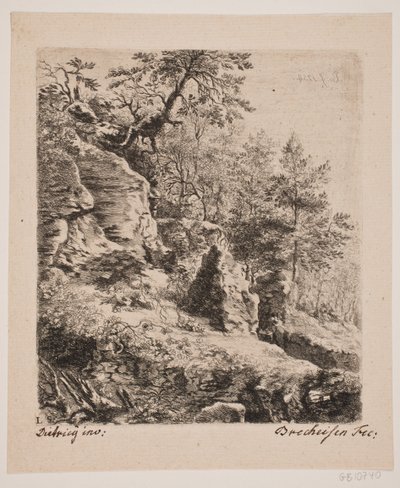 Paisaje de acantilados de Joseph Brecheisen