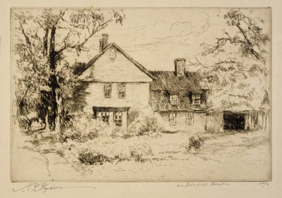 En la calle Deerfield (Antigua casa en Deerfield) de Joseph C. Claghorn