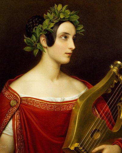 Lady Theresa Spence en el papel de Safo de Joseph Carl Stieler