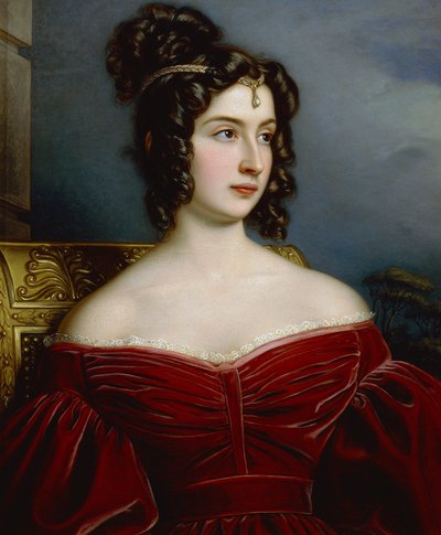 Retrato de la Marquesa Marianna Florenzi de Joseph Carl Stieler