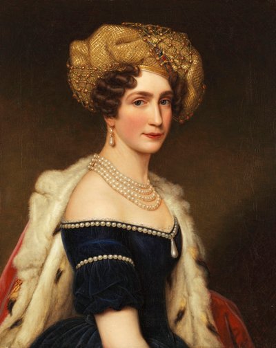 Princesa Augusta de Baviera (1788-1851), duquesa de Leuchtenberg, hacia 1825 (óleo sobre lienzo) de Joseph Carl Stieler