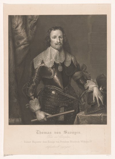 Portret van Francesco Tommaso van Savoye, prins van Carignano de Joseph Caspar
