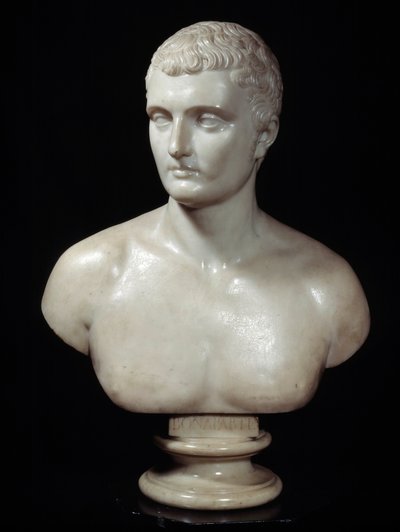 Busto de Carlos María Bonaparte (1746-1785), padre de Napoleón. Escultura de mármol de Joseph Charles Marin (1759-1834) siglo XIX París, Fundación Thiers de Joseph Charles Marin