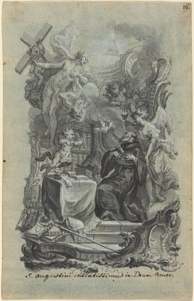 El fervoroso amor de Dios de San Agustín de Joseph Christ