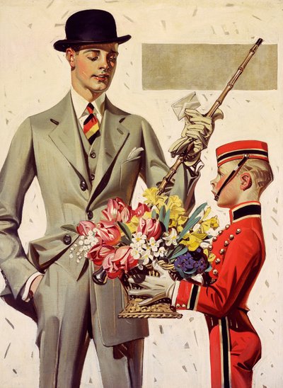 Flores para la dama de Joseph Christian Leyendecker