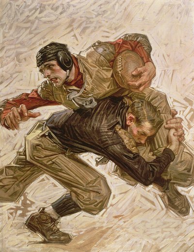 Jugadores de fútbol de Joseph Christian Leyendecker