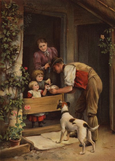 "No hay lugar como el hogar" (chromolitho) de Joseph Clark