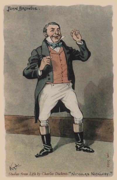 John Browdie, Nicholas Nickleby de Joseph Clayton  Clarke