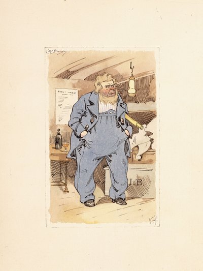 Capitán Jack Bunsby, de Dombey e Hijo (1848) de Joseph Clayton  Clarke