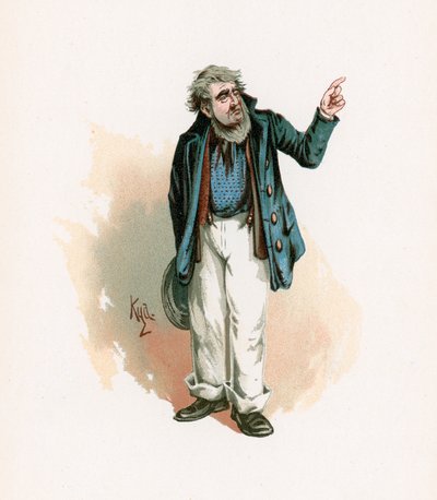Sr. Peggotty, ilustración de 