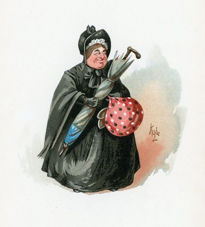 Sra. Gamp, ilustración de 