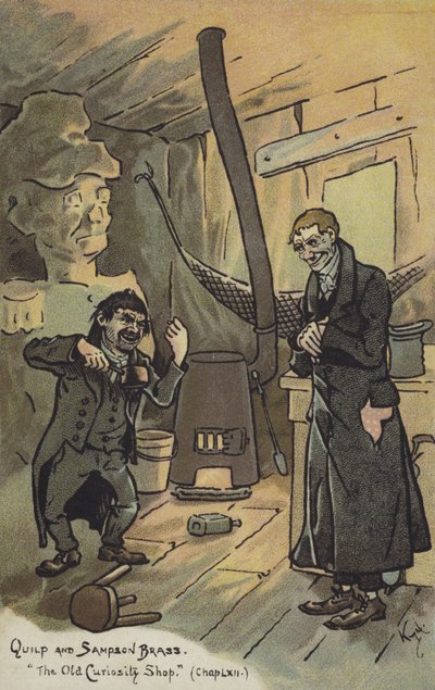 Quilp y Sampson Brass, La tienda de antigüedades de Joseph Clayton Clarke