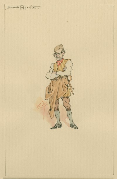 Simon Tappertit, c.1920s de Joseph Clayton Clarke
