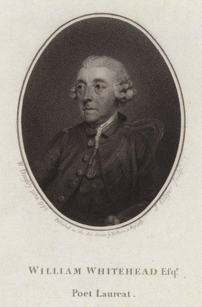 William Whitehead, poeta y dramaturgo inglés de Joseph Collyer