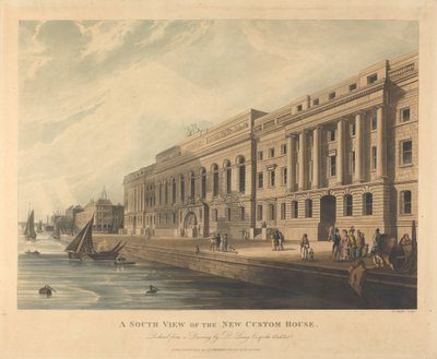 Vista sur de la nueva Aduana de Joseph Constantine Stadler
