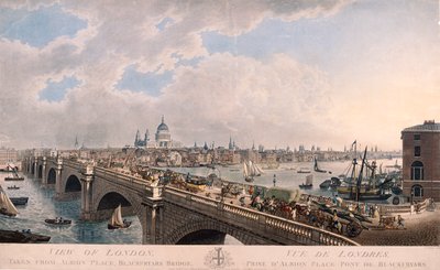 Ciudad de Londres desde el sur, 1802 de Joseph Constantine Stadler