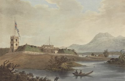 Fuerte Marlborough, Benkulen, Sumatra, 1799 de Joseph Constantine Stadler