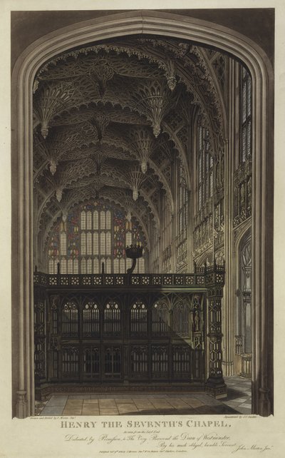 Capilla de Enrique VII, Abadía de Westminster, Londres de Joseph Constantine Stadler
