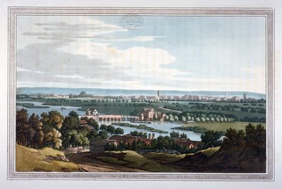 Vista de Reading desde Caversham, Berkshire de Joseph Constantine Stadler