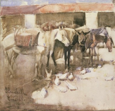 Un sangar en Marruecos, 1888 de Joseph Crawhall
