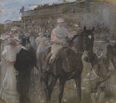 Race Course (acuarela y gouache) de Joseph Crawhall
