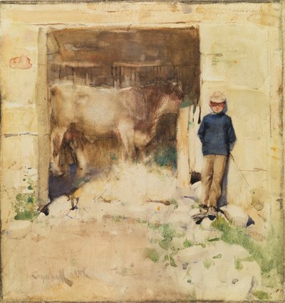 The Byre (acuarela sobre papel) de Joseph Crawhall