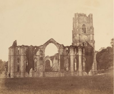 Abadía de Fountains. La Capilla de los Nueve Altares, Exterior de Joseph Cundall