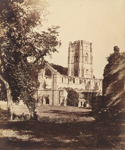 Abadía de Fountains. La iglesia, el claustro y el hospicio de Joseph Cundall