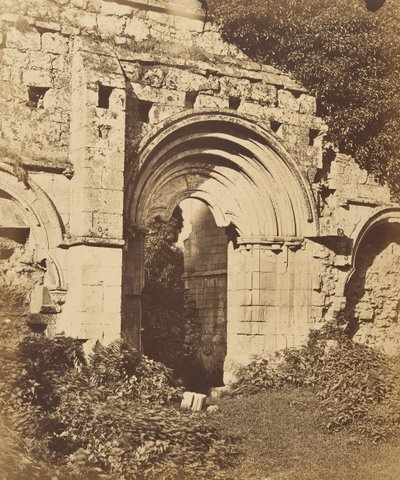 Abadía de Rievaulx. Puerta del Refectorio de Joseph Cundall