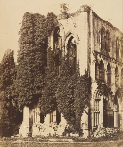 Abadía de Rivaulx. Vista General desde el Sur, 1850s de Joseph Cundall