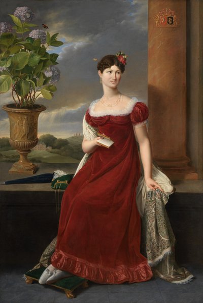 Retrato de Mary Lodge (óleo sobre lienzo) de Joseph Ducq