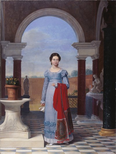 Retrato de la Sra. Colette Versavel, esposa del médico Isaac Joseph De Meyer de Joseph Ducq