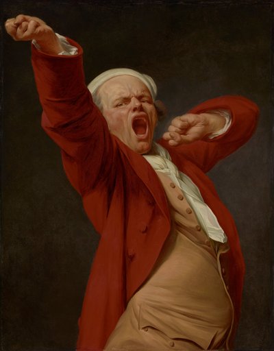 Autorretrato, Bostezo de Joseph Ducreux