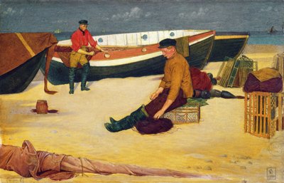 Limpiando las líneas, 1900 de Joseph Edward Southall