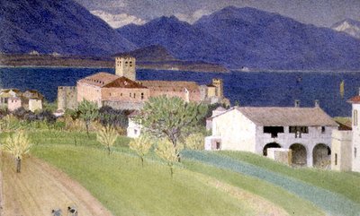 Paisaje Mediterráneo de Joseph Edward Southall
