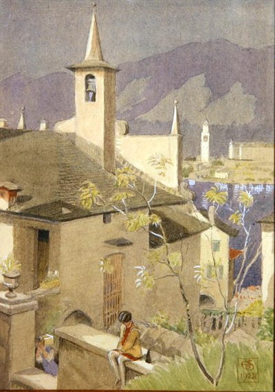 Paisaje urbano del norte de Italia de Joseph Edward Southall