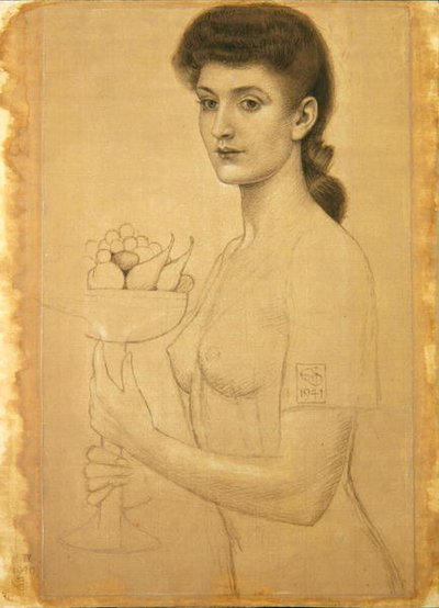 Estudio para un plato de frutas de Joseph Edward Southall
