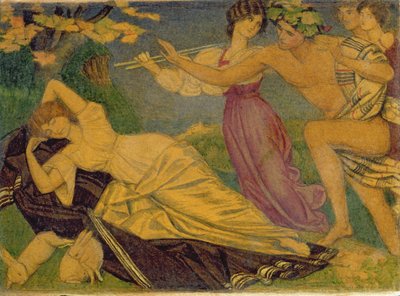 Estudio para Baco y Ariadna, c.1912 de Joseph Edward Southall