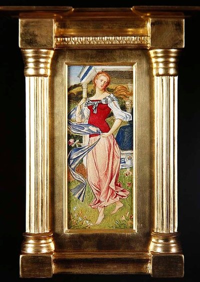 Estudio para la figura de Arethusa de Joseph Edward Southall