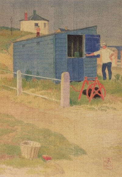 El cobertizo azul, 1923 de Joseph Edward Southall