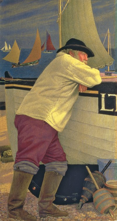 El viejo pescador de Joseph Edward Southall