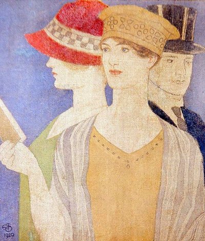 Visitantes a una exposición de Joseph Edward Southall