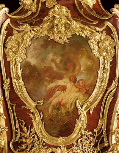 (detalle) de un serre-bijoux decorado de Joseph Emmanuel Zwiener