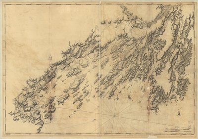 Costa de Maine desde la isla de Salter hasta Portland Head. de Joseph F. W. Des Barres