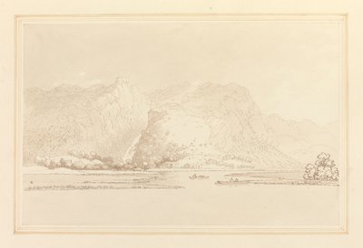 Lodore Cottage rocas y otoño de Joseph Farington