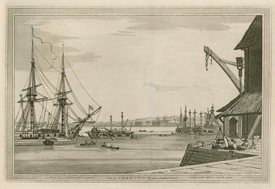 Vista de Greenwich desde el astillero de Deptford de Joseph Farington